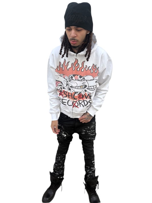 Cash Cow Records Flame Zip